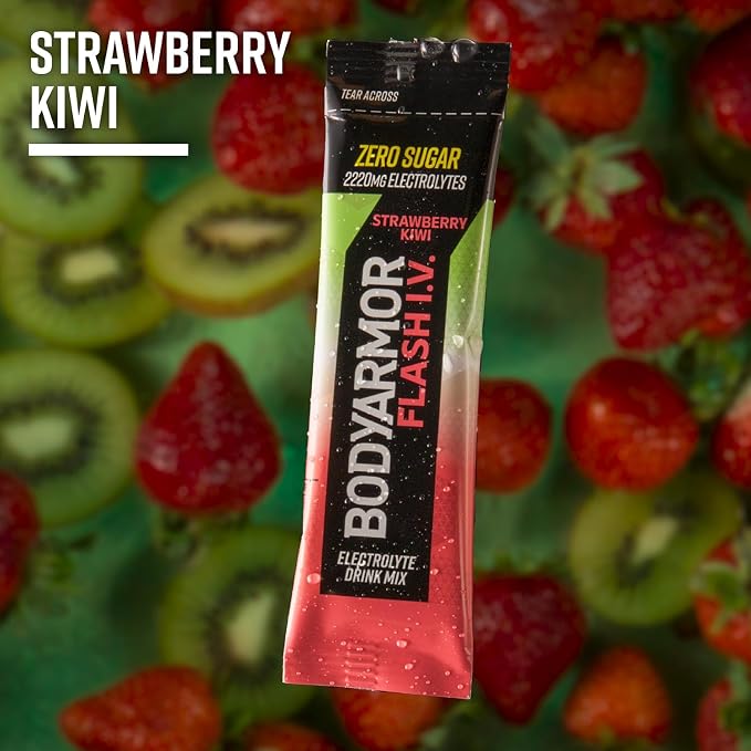 BODYARMOR Flash IV Electrolyte Packets, Strawberry Kiwi - Image 4