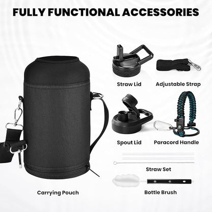 RAYMYLO Insulated Water Bottle 64 oz, Triple Wall Vacuum Stainless Steel - Image 6