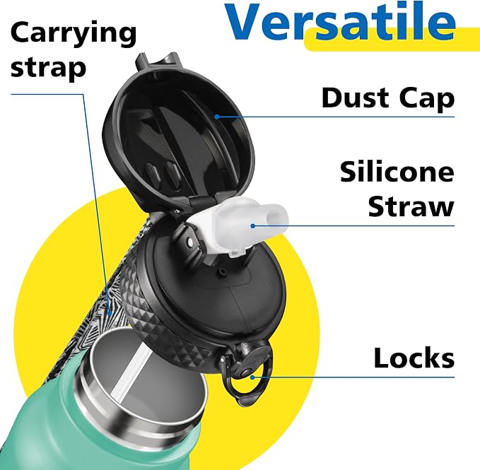 Han's Bottle Sports Water Bottle - 24 Oz - Image 3