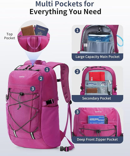 ECOHUB Hiking Backpack 30L Travel Backpack Lightweight Casual Daypack Water - Image 3