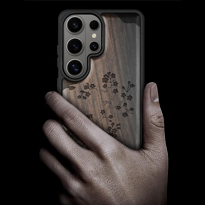 Carveit Magnetic Wooden Case for Samsung Galaxy S26 Ultra Case 2026, TPU - Image 2