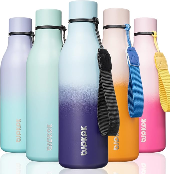 BJPKPK Insulated Water Bottles, 18 oz Stainless Steel Metal Water Bottle by BJPKPK