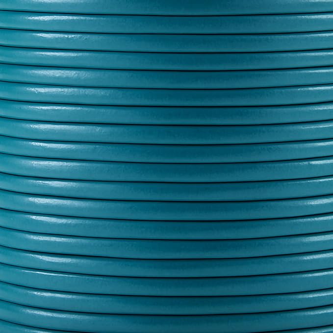 Mandala Crafts Round Genuine Teal Leather Cord - Image 3