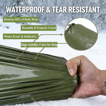 Sleeping Bag, Terrashell Blanket, Emergency Sleeping Bag, Compact Lightweight - Image 3