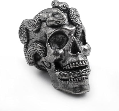 Skull Paracord Bead, 0.75x0.56x0.78 inches, by FLAMEDUKEParacordBeads