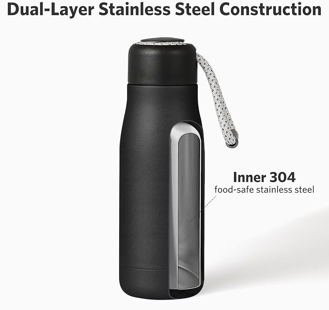 Water Bottles with Portable Lid，Hydro Insulated Thermal Flask - Image 4
