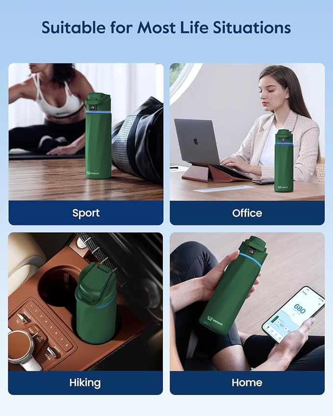 BOOST Smart Water Bottle that Reminds You to Drink, 24oz BPA-Free Stainless - Image 7
