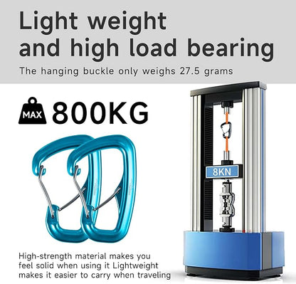 Heavy Duty Carabiner Clip Hook 8KN, - Image 4