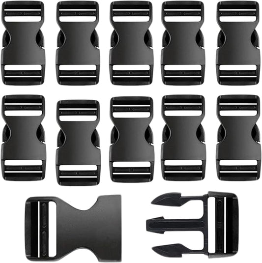 10 Pack 1 Inch Buckle Quick Side Release, Heavy Duty Plastic Side Release by Unknown