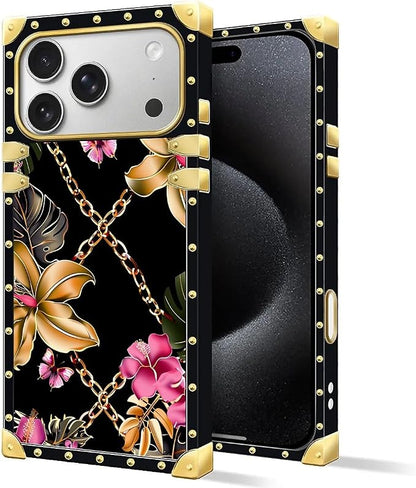 for iPhone 17 Pro Case Luxury Golden Decoration - Image 2