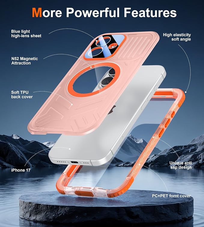 SPIDERCASE Magnetic for iPhone 17 Case Waterproof, 12FT Military Shockproof - Image 6