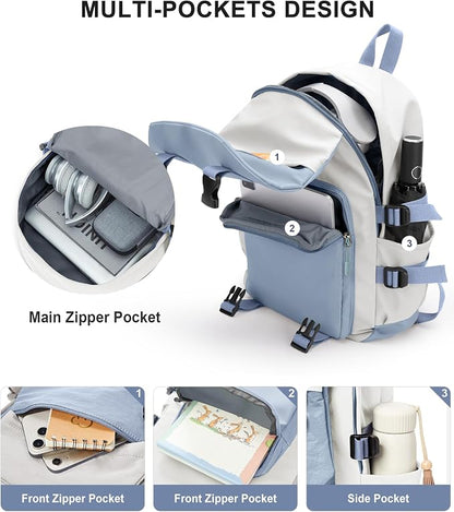 coowoz School Bag Lightweight Casual Daypack College Laptop Backpack - Image 4