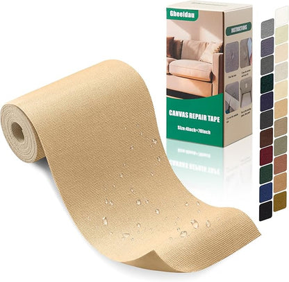 Gheeidau Canvas Repair Tape 4×70 Inch Waterproof Self-Adhesive Fabric Repair by Givethingsanewlife