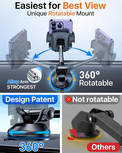 YRU True Upgrade for Safety Car Phone Holder Mount Patent & Military-Grade - Image 4