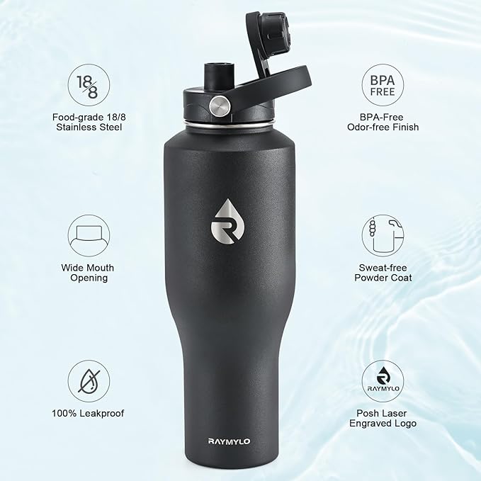 RAYMYLO 40 oz Insulated Water Bottle - Image 5