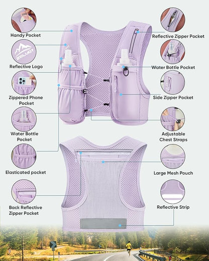 Zelvot Running Vest for Women Men, USA Original Patent, Adjustable Chest Straps - Image 5