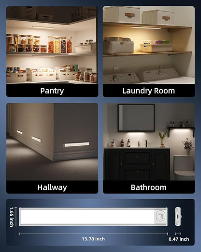 6-Pack Under Cabinet Lighting Wireless, LED Motion Sensor Light Indoor - Image 9