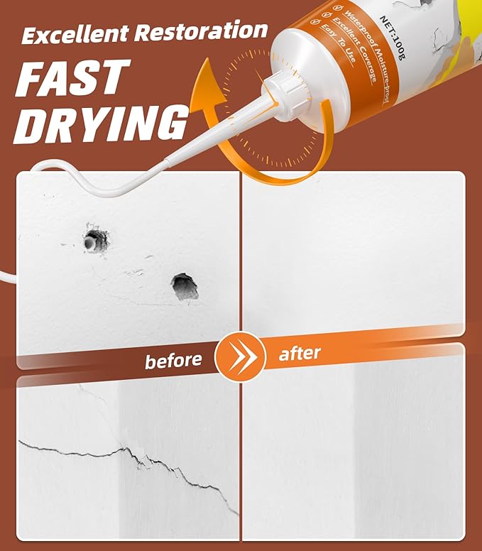 Drywall Repair Kit, Wall Patch Repair Kit, 2 Pack Wall Patching Agent, Simple - Image 4