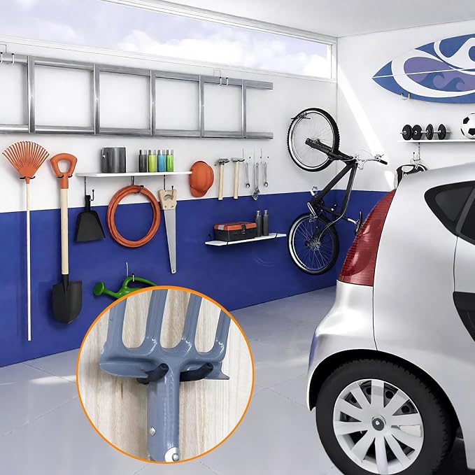 16 Pack Garage Storage System Steel U Hooks - Image 2