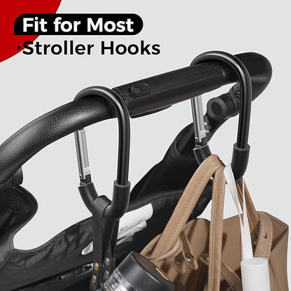 SURDOCA Stroller Hooks, Large Stroller Hooks - Image 4