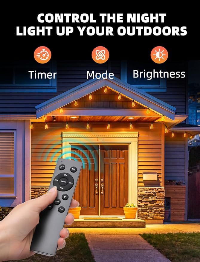 Outdoor Patio String Lights: 100Ft 30M Outside Waterproof Light - Image 2