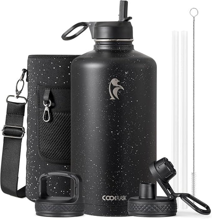 Coolflask 128 oz Gallon Water Bottle Insulated by Coolflask