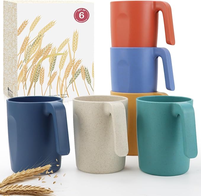 Wrova 16oz Wheat Straw Cups by WROVA