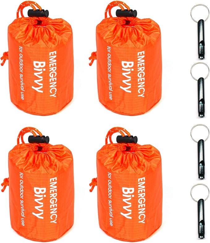 4 Pack Emergency Bag Survival Bivvy Sack by GOGOOD