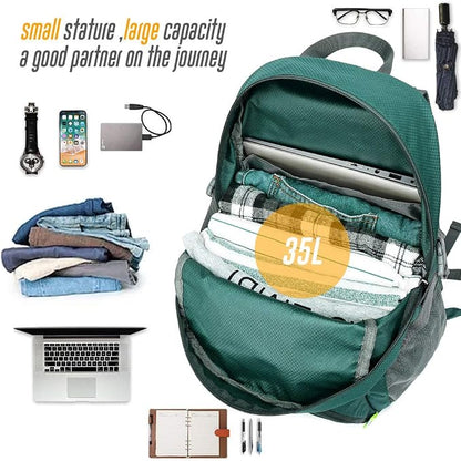 35L Lightweight Packable Backpack Waterproof Durable Hiking Travel Backpack - Image 7