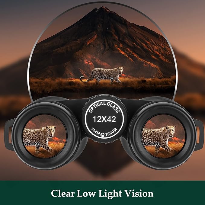 Adorrgon 12x42 HD Binoculars for Adults High Powered - Image 5