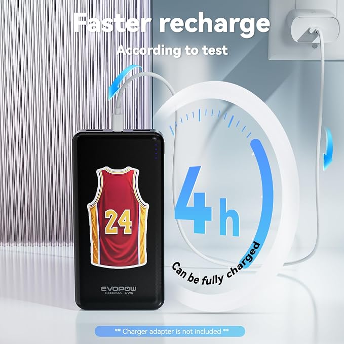 2 Pack Portable Charger Power Bank 10000mAh, 15W Fast Charging Battery Pack - Image 5