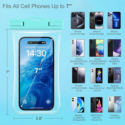 Waterproof Phone Pouch 2 Pack, IPX8 Waterproof Phone Case - Image 2