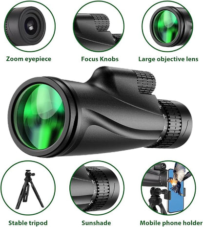 Monocular Telescope 80 x 100 High Powered Monoculars - Image 6