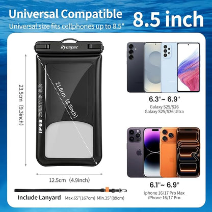 Waterproof Phone Pouch Floating 2 Pack, IP68 Waterproof Phone Case - Image 7