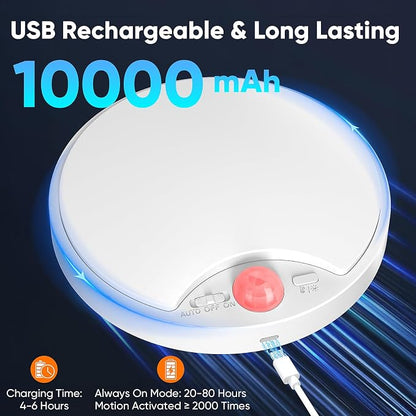 10000mAh Rechargeable Motion Sensor Ceiling Light - Image 2