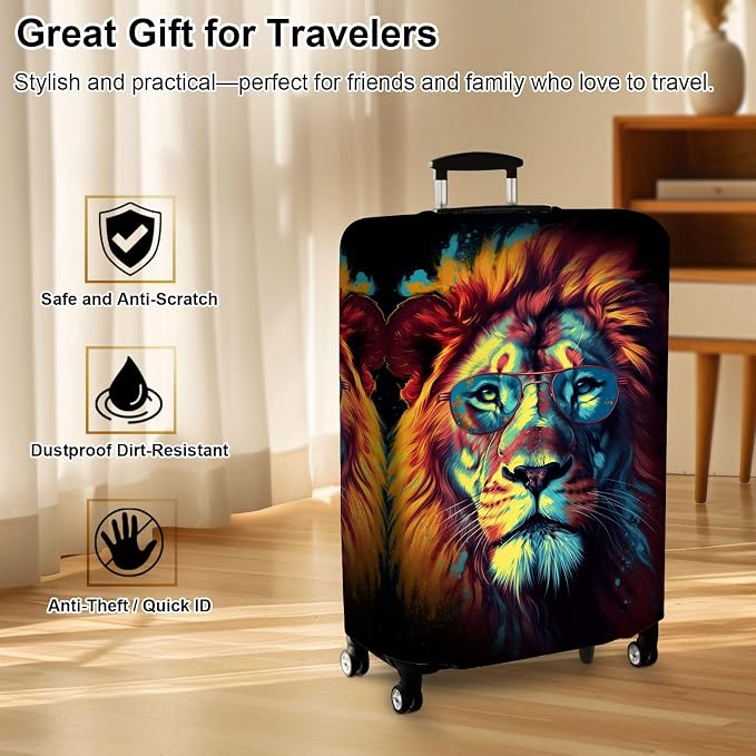Luggage Cover Protector for 26-28 Inch Suitcases, TSA Approved Elastic Travel - Image 7