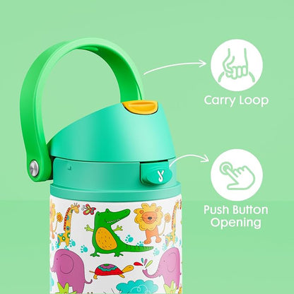 18 oz Kids Water Bottle for School: Meoky 18 oz Stainless Steel Insulated Water - Image 6
