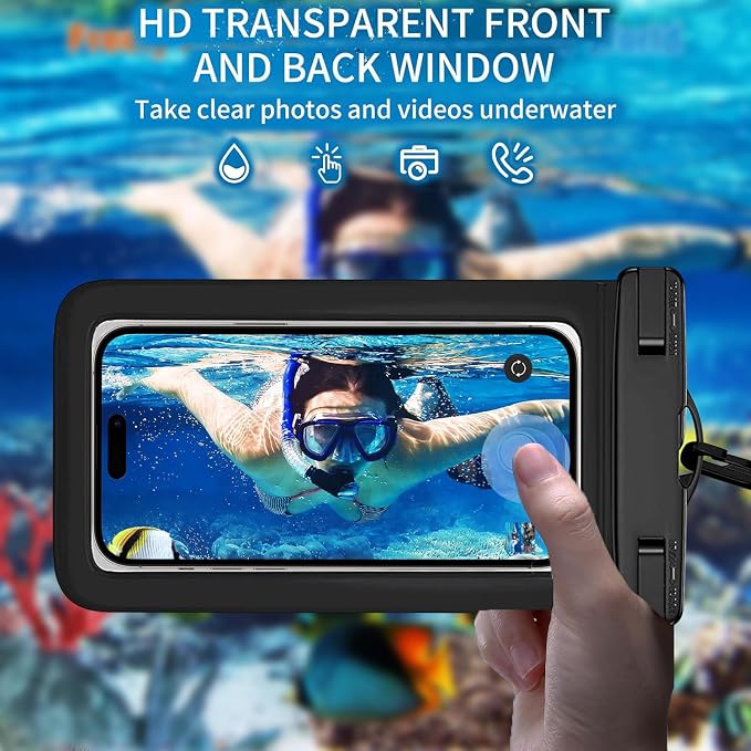 3 Pack Waterproof Phone Pouch IPX8 Universal Waterproof Case Dry Bag Phone - Image 3