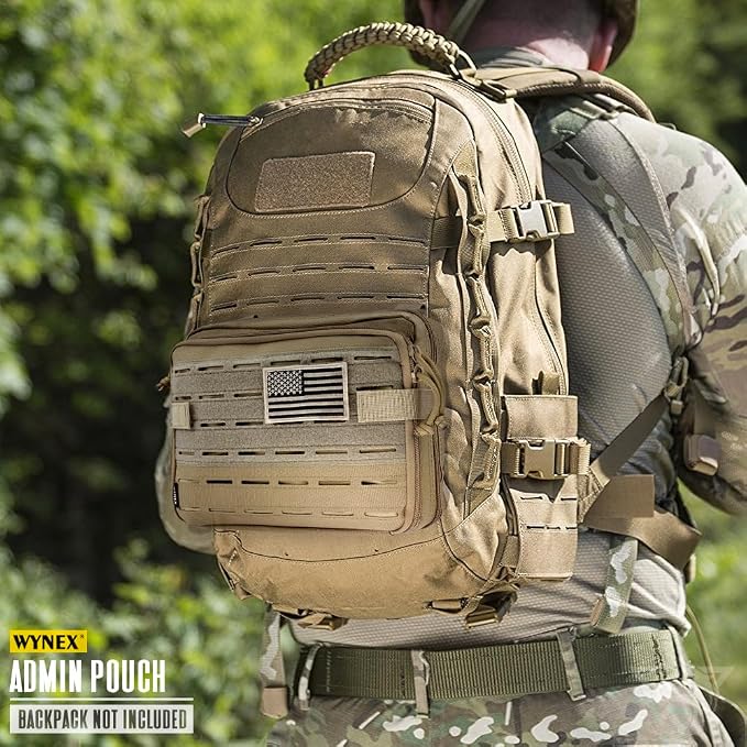 WYNEX Tactical Molle Admin Pouch of Double Layer Design, Admin Pouches Molle - Image 7