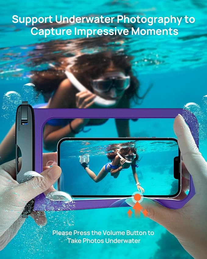 Lanhiem Large Waterproof Phone Pouch Universal IPX8 Waterproof Dry Bag - Image 6