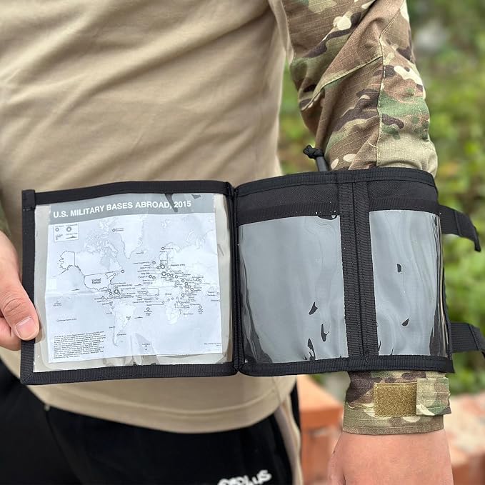 Tactical Arm Sleeve Map Pouch Case Documets Holder Wrist Case Wrist Map Holder - Image 2