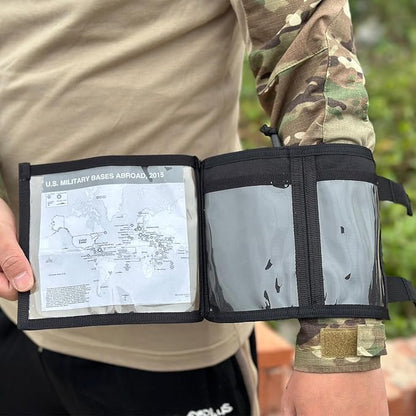 Tactical Arm Sleeve Map Pouch Case Documets Holder Wrist Case Wrist Map Holder - Image 2