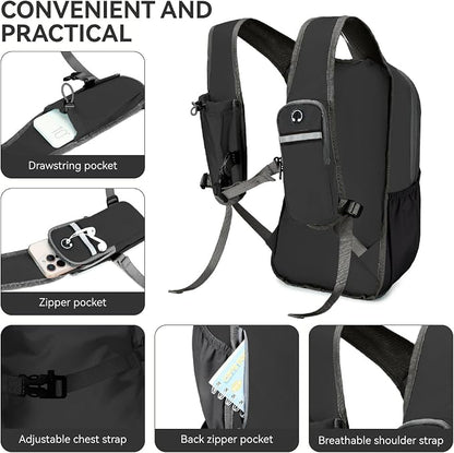 15L Small Hiking Backpack for Men Women Lightweight Packable Backpack Foldable - Image 2