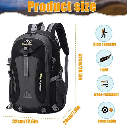 40L Hiking Backpack, Lightweight Daypack - Image 2