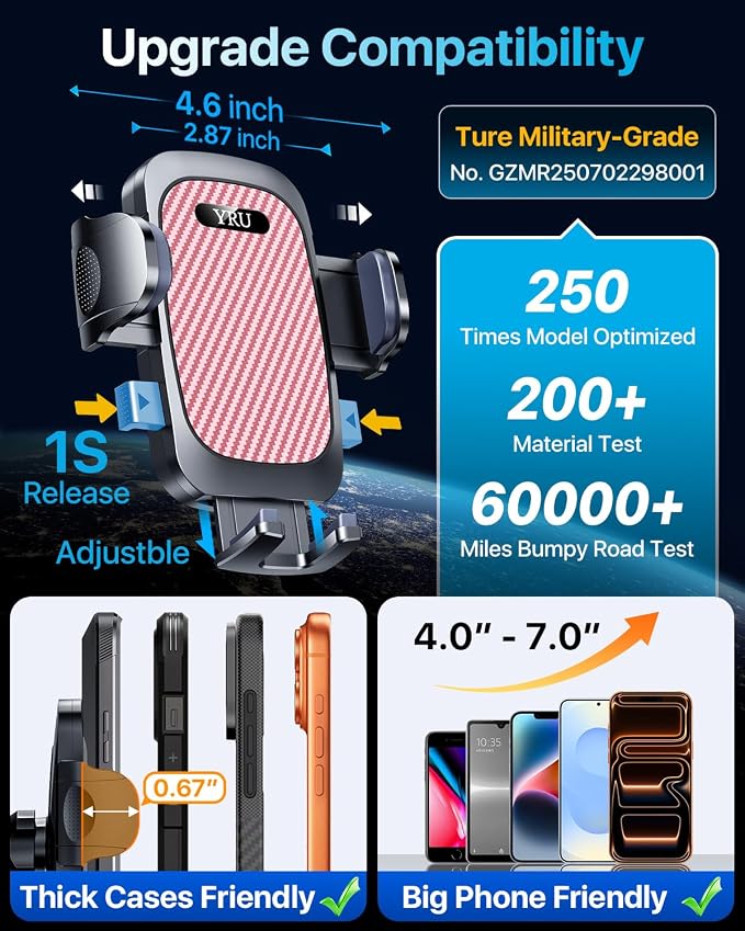YRU Dashboard Cell Phone Holder - Image 8