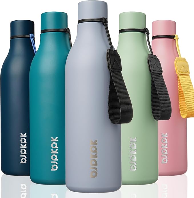 BJPKPK Insulated Water Bottles, 25 oz Stainless Steel Metal Water Bottle by BJPKPK