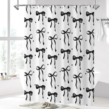 Black Bow Shower Curtain - Image 2