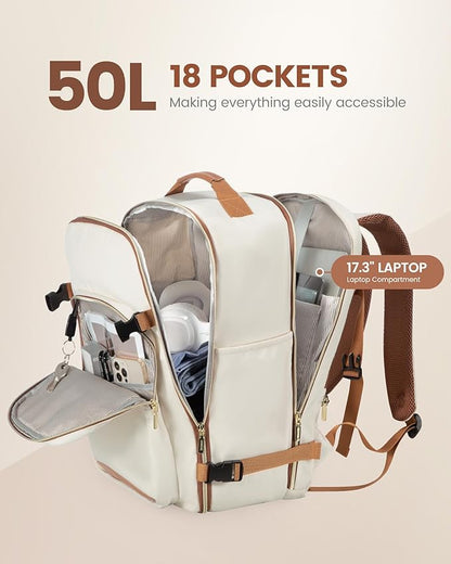 LOVEVOOK Travel Backpack for Women & Men 50L, Airline Approved Carry On - Image 3