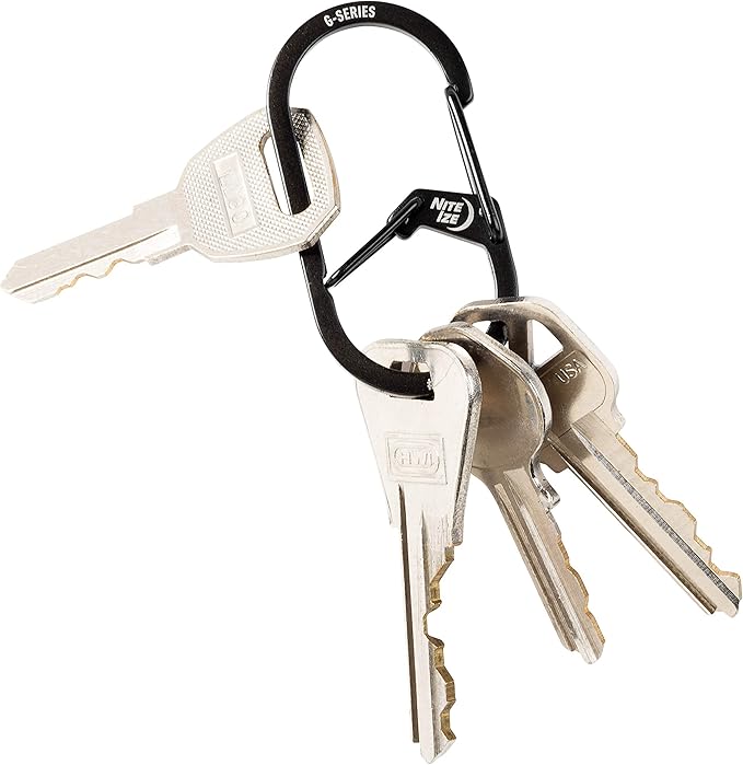 Nite IZE GS2-01-R6 G-Series Dual Chamber Carabiner, Size #2 1-Pack - Image 4