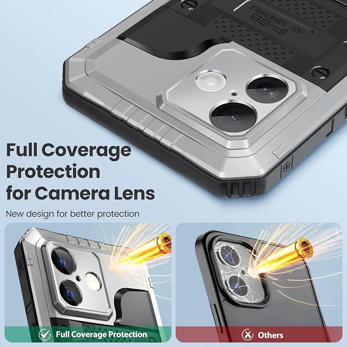 Mitywah Waterproof Case for iPhone 17, Rugged Metal Case - Image 6